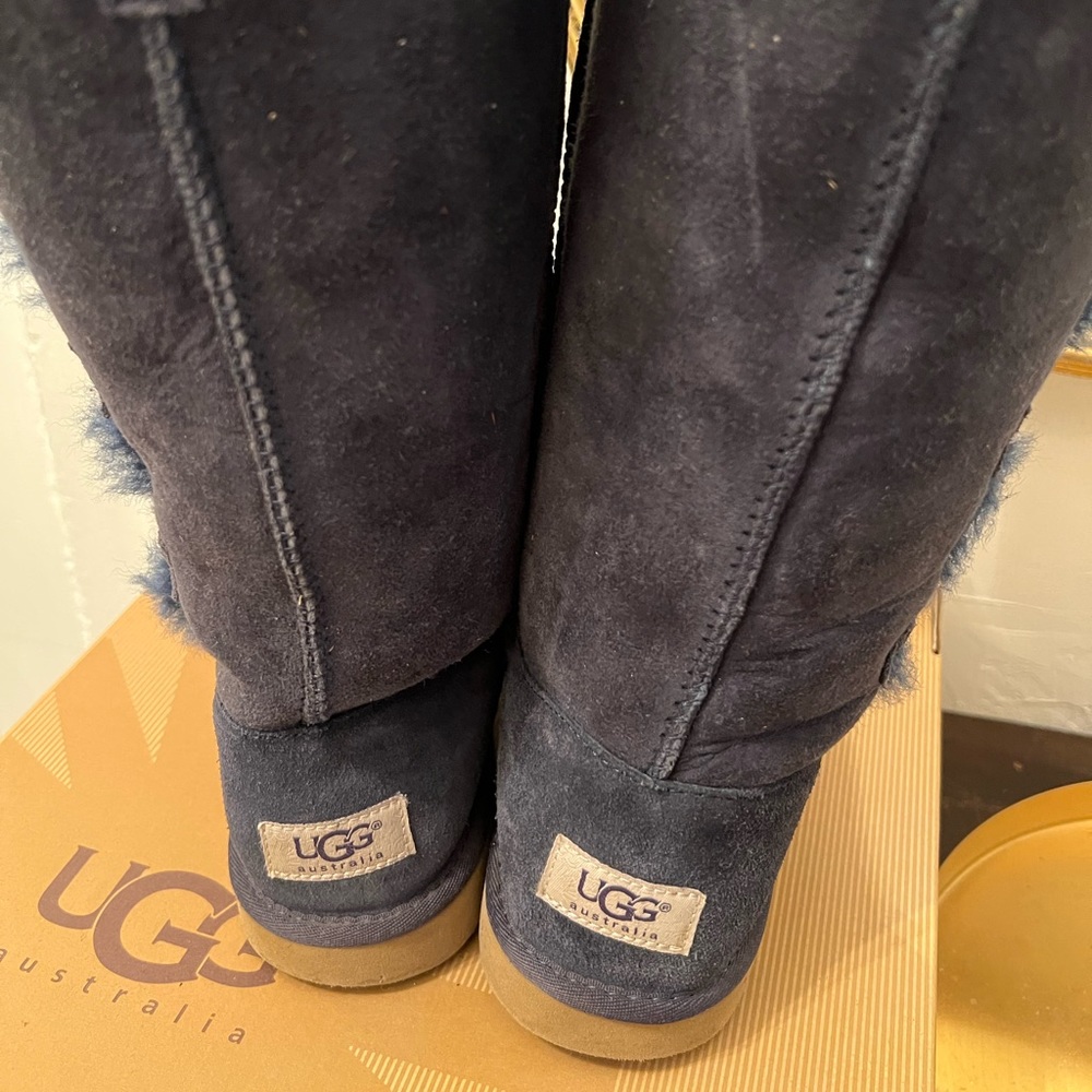 Navy Blue Three Button Ugg Boots - image 3